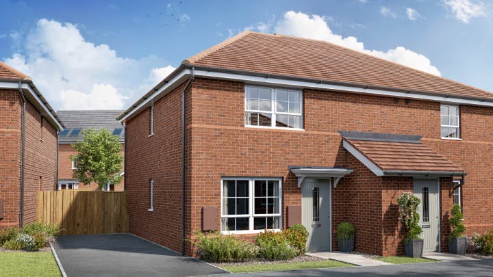 CGI of The Willow at Barratt at Whittle Gardens in Innsworth